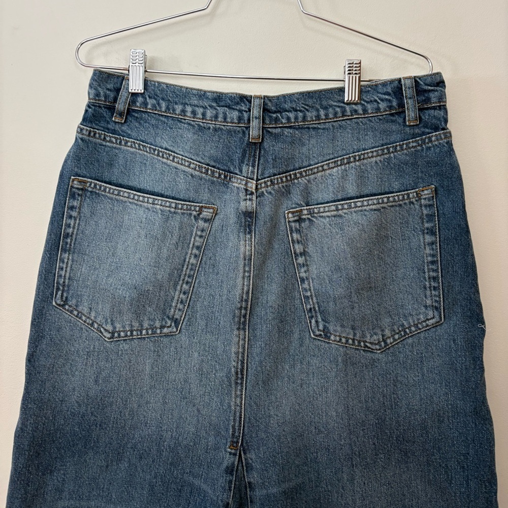 NWOT Reformation Tazz Slit Maxi Denim Skirt Size 29 Women’s - Picture 13 of 16